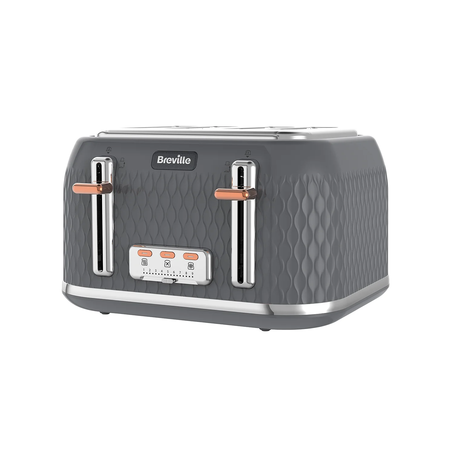 Breville Curve 4 Slice Toaster in Graphite
