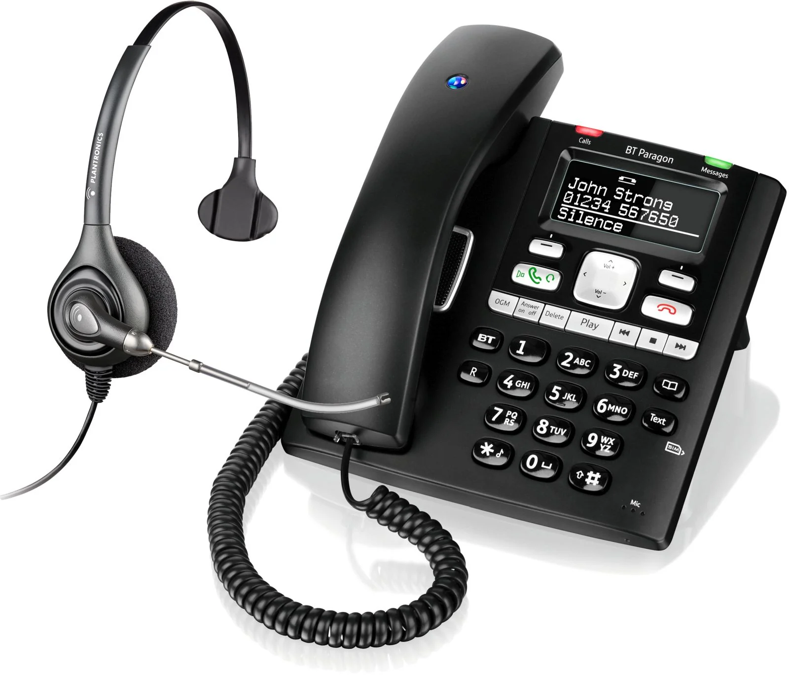 BT Paragon 650 with Plantronics H261