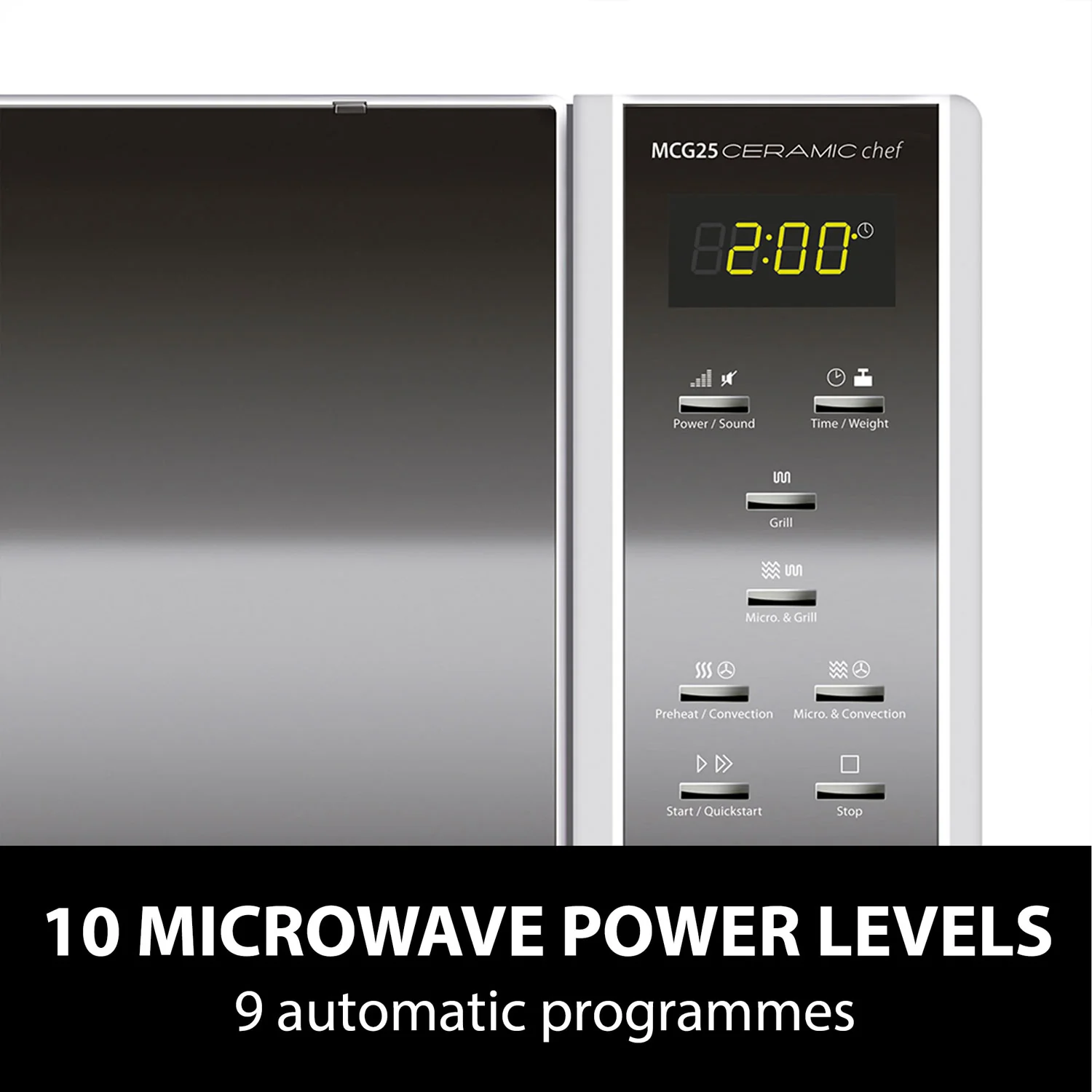 Caso MCG 25 Ceramic Chef Microwave - Image 5