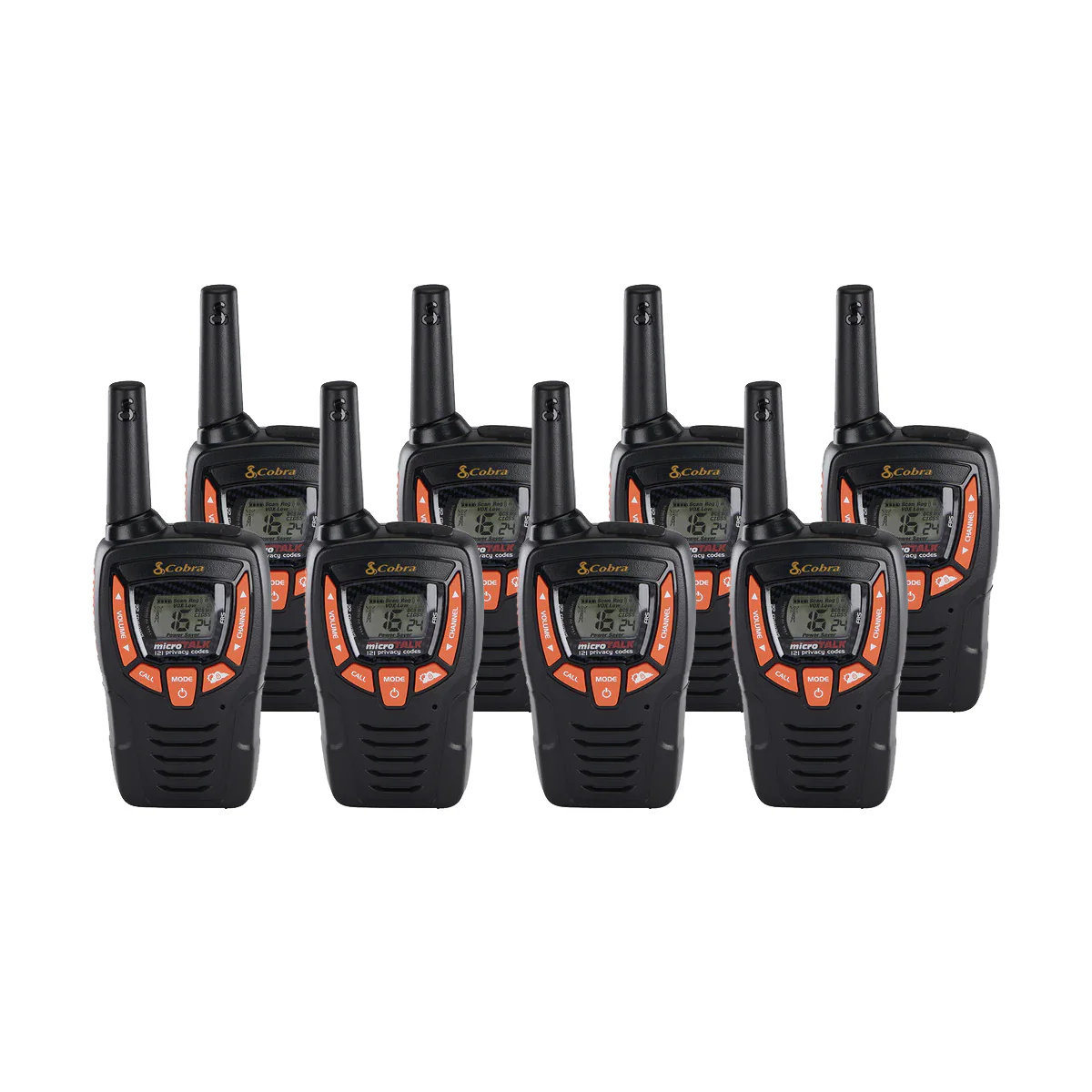 Cobra AM655 Eight Pack Walkie Talkies
