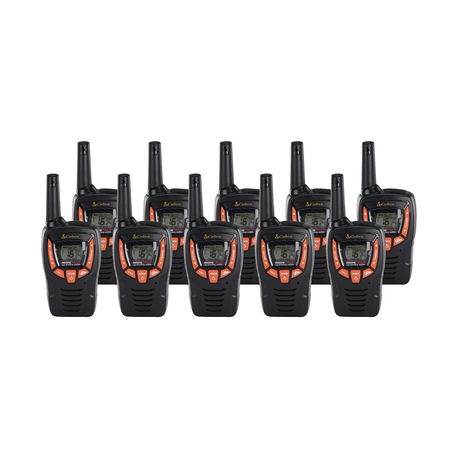 Cobra AM655 Ten Pack Walkie Talkies