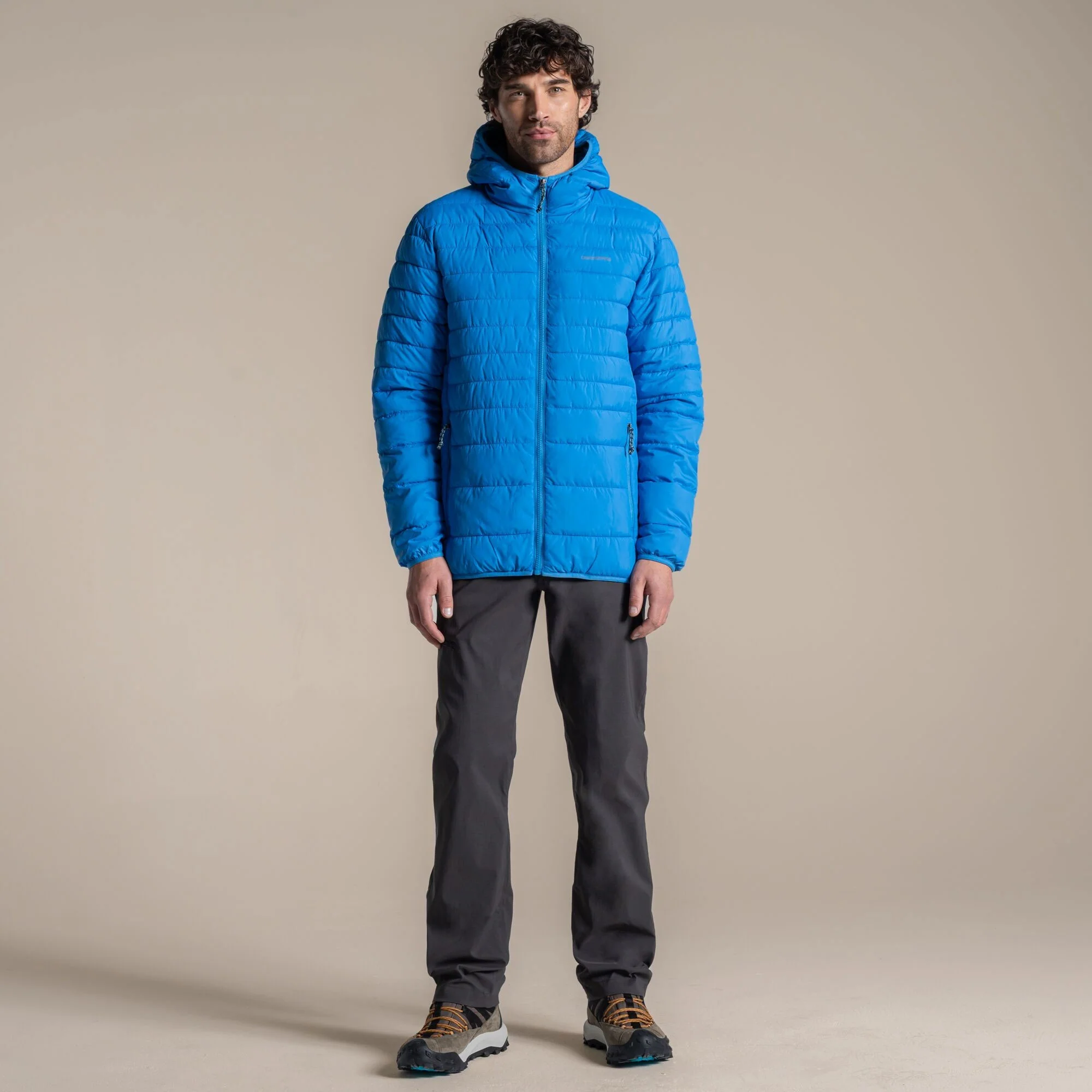 Craghoppers Men's Compresslite IX Hooded Insulating Jacket | Azure Sky - Image 3