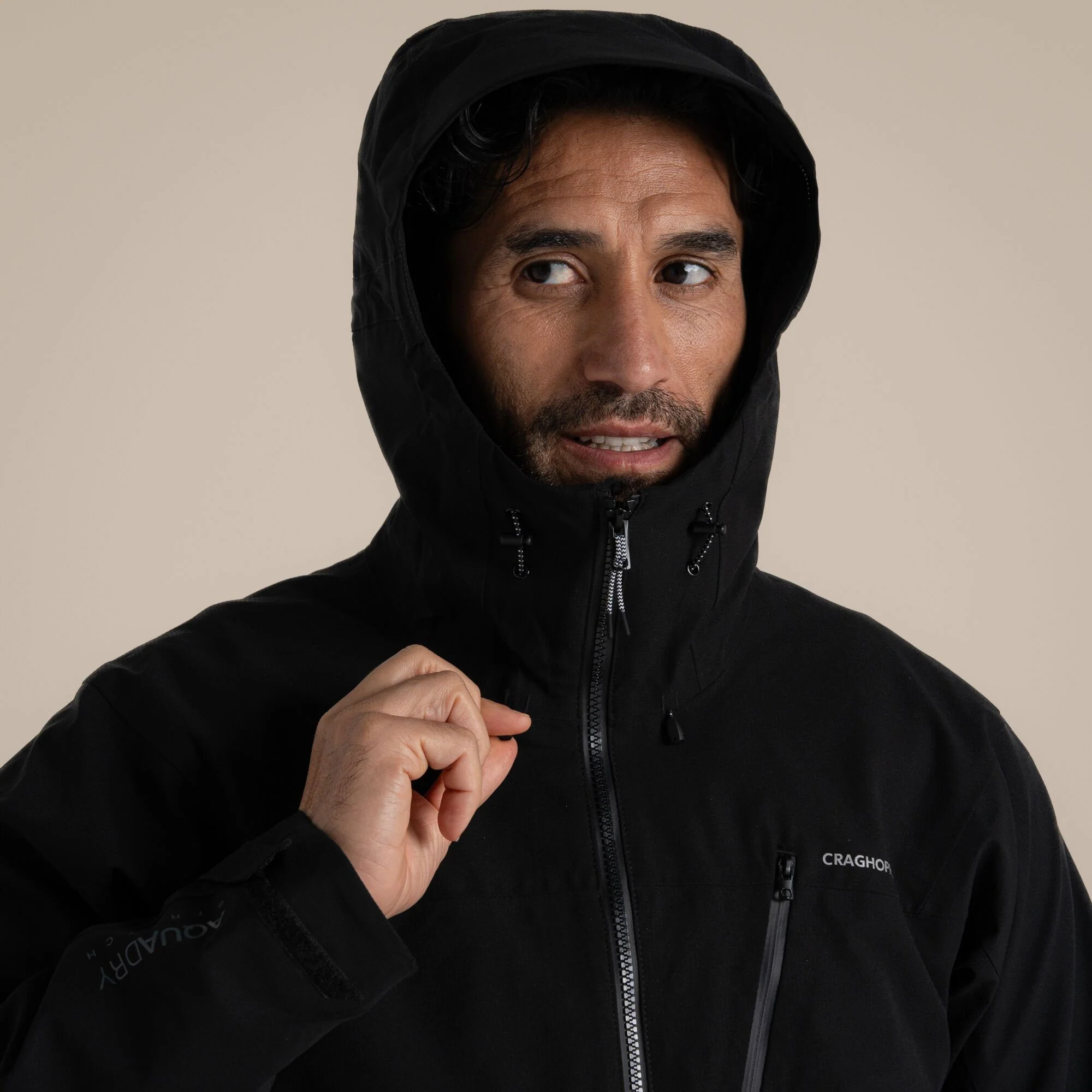 Craghoppers Men's Dynamic Pro III Waterproof Jacket | Black - Image 6
