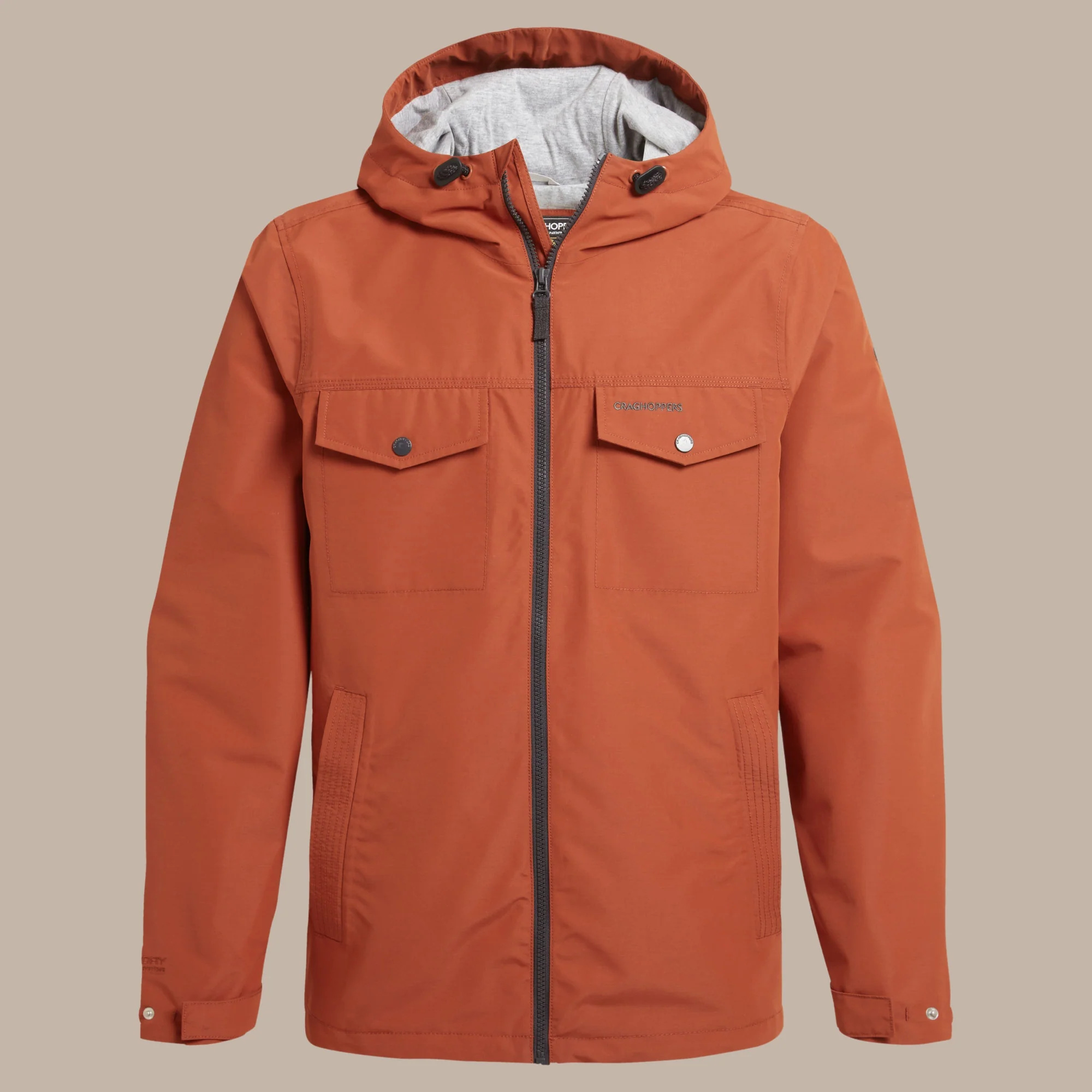 Craghoppers Mens' Harslow Waterproof Jacket | Red Beach - Image 11