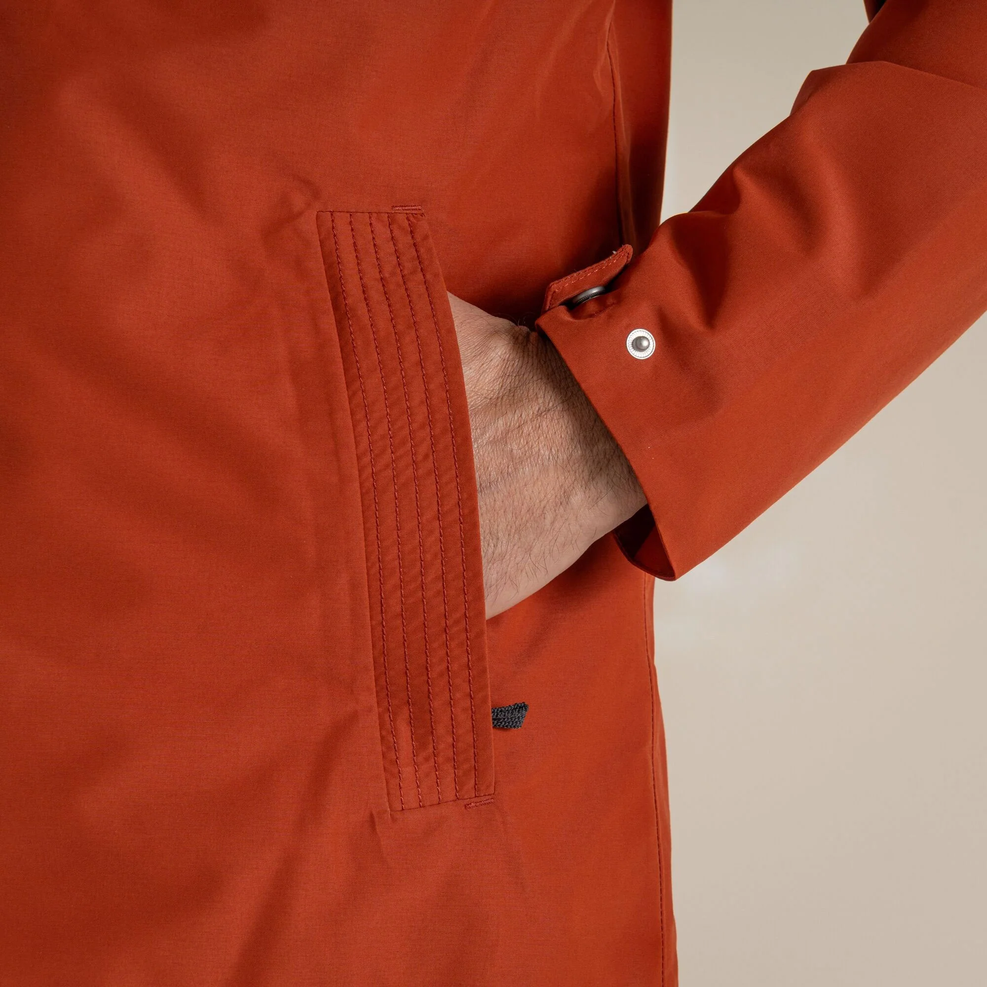 Craghoppers Mens' Harslow Waterproof Jacket | Red Beach - Image 5