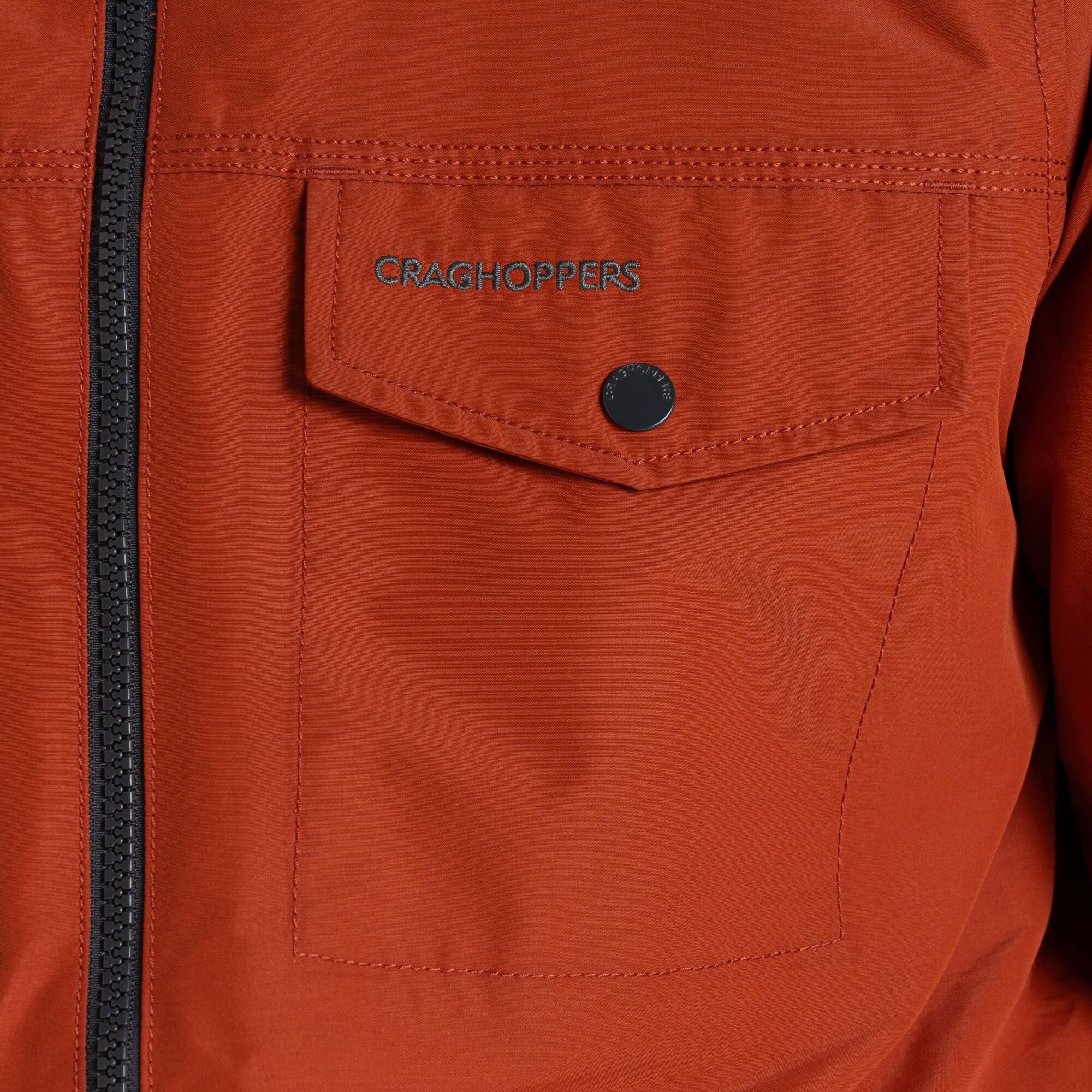 Craghoppers Mens' Harslow Waterproof Jacket | Red Beach - Image 7