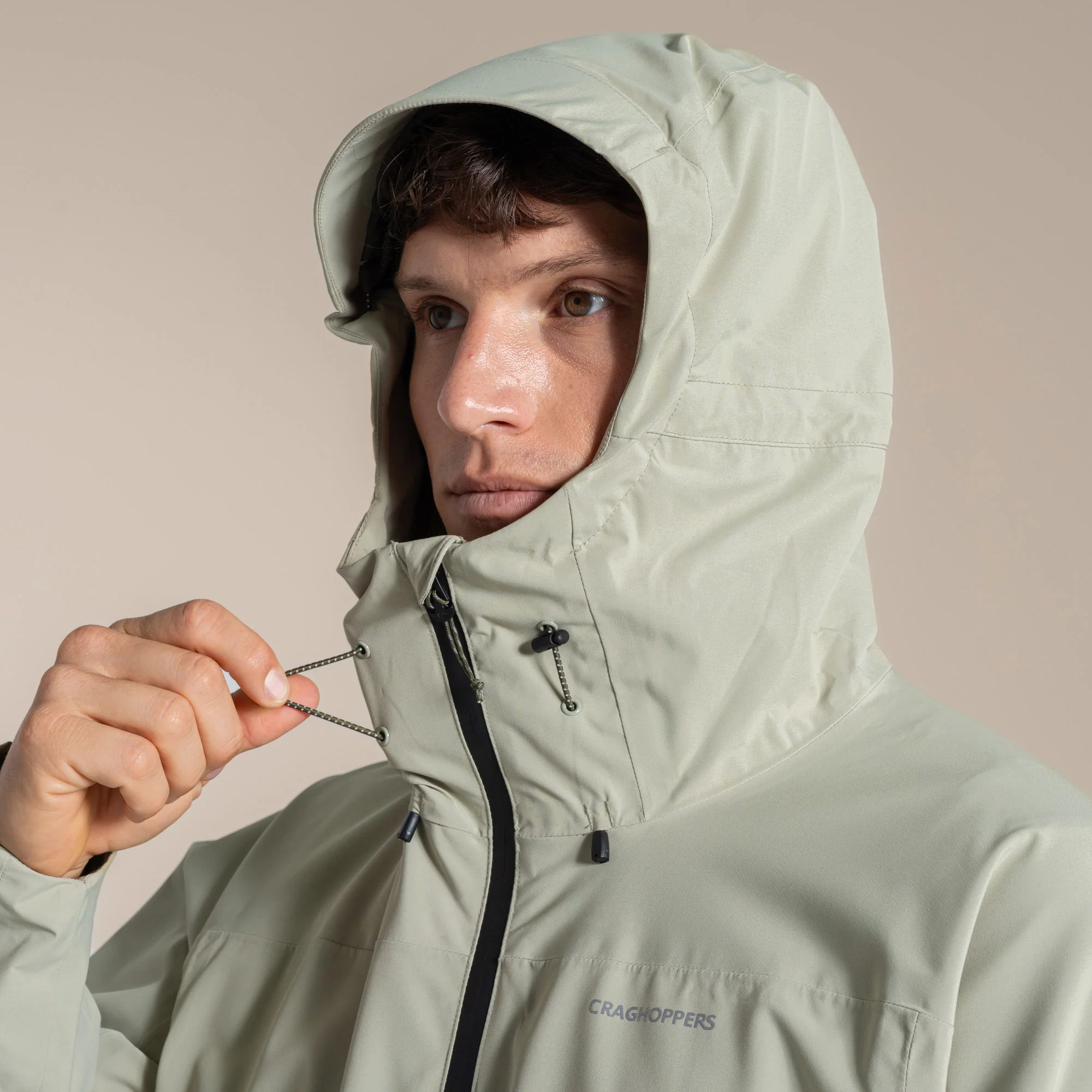 Craghoppers Men's Ponsa Waterproof Jacket | Bay Leaf - Image 8