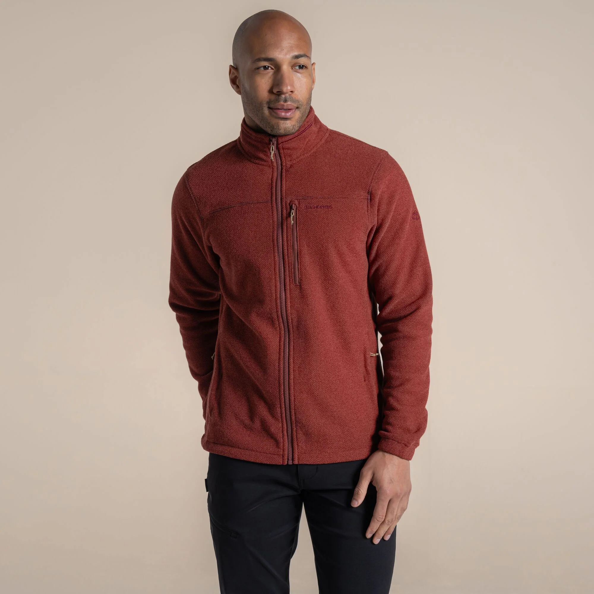 Craghoppers Men's Souther Full Zip Fleece | Red Jasper