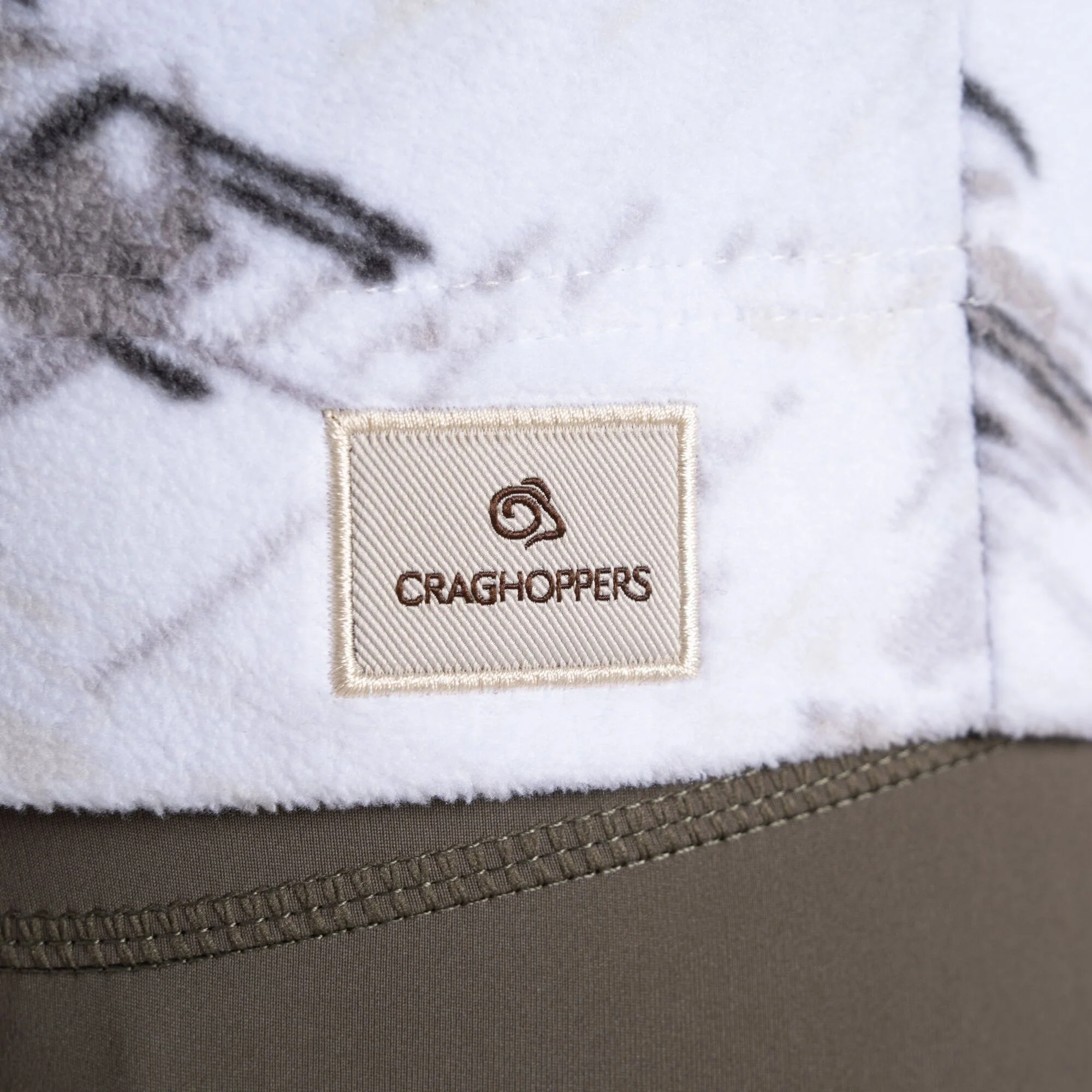 Craghoppers Women's Annjela Half Zip Fleece | Optic White Print - Image 4