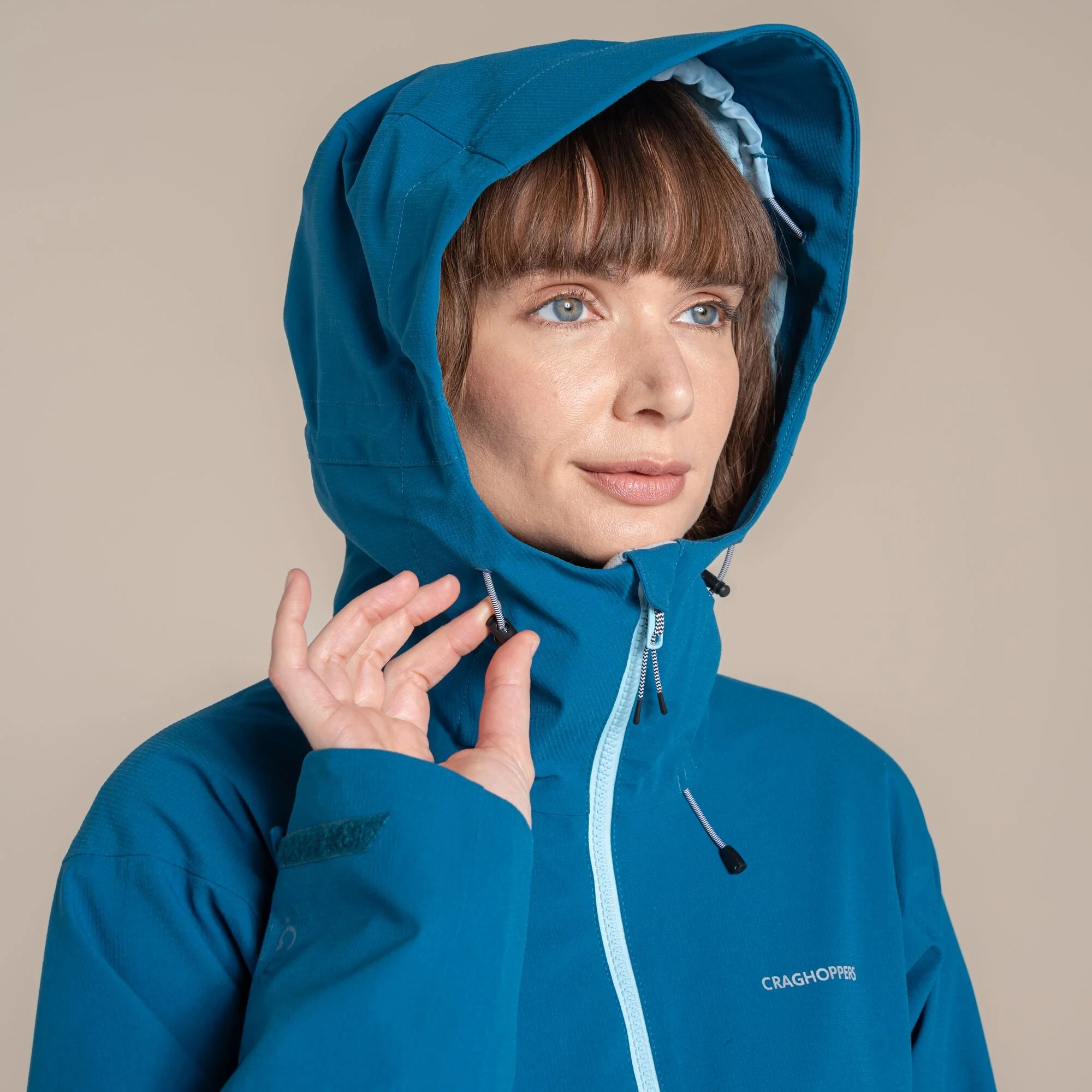 Craghoppers Women's Dynamic Pro III Waterproof Jacket | Porcelain Blue - Image 7