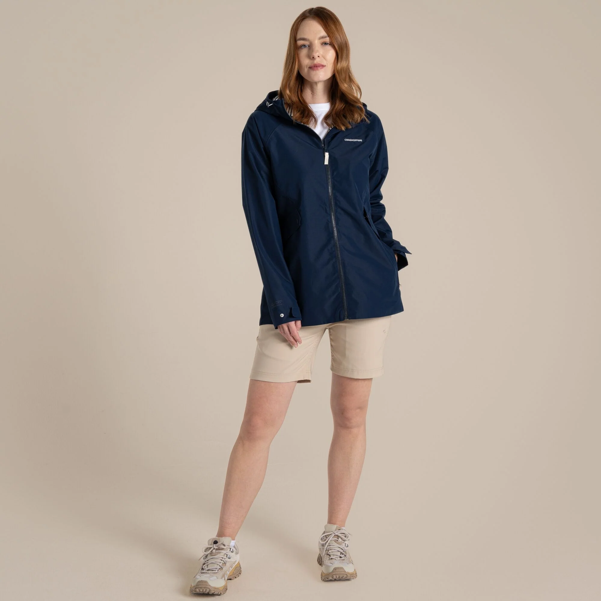 Craghoppers Women's Ortega Waterproof Jacket | Blue Navy - Image 3