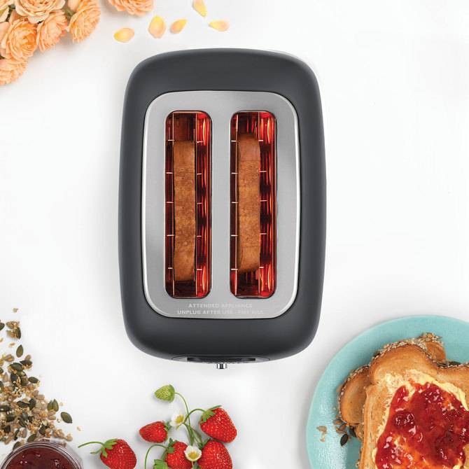 Dualit Domus 2 Slot Toaster in Grey - Image 3