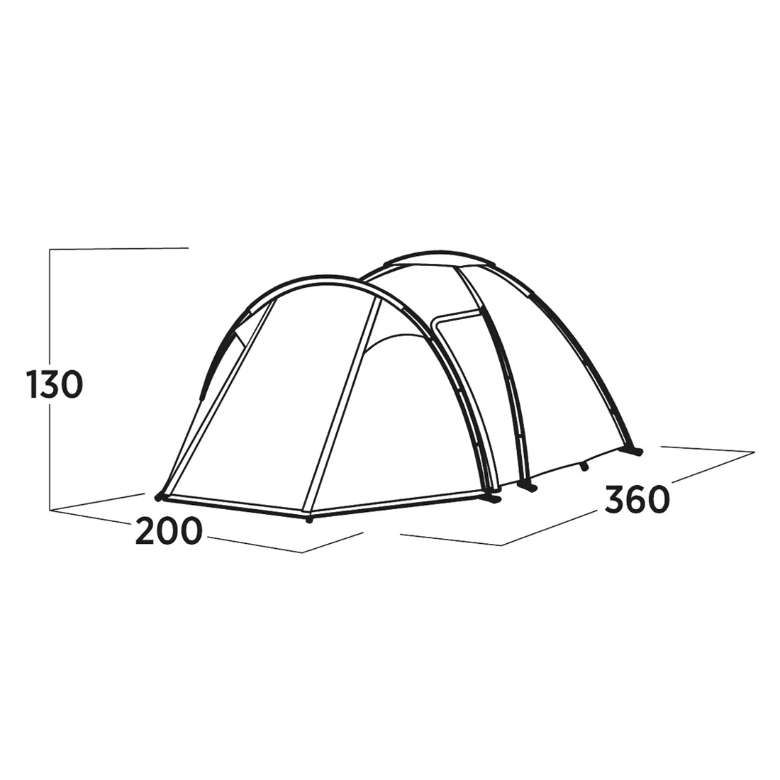 Easy Camp Lomsdal 3, 3-Person Tent - Image 3