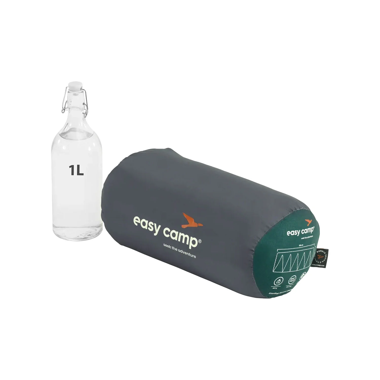 Easy Camp Starling Square Sleeping Bag Green 10°C - Image 4