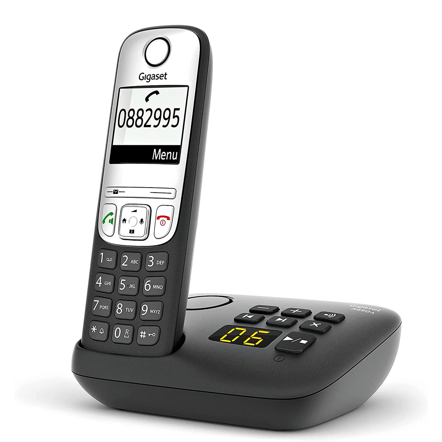Gigaset A690A Cordless Phone, Quad Handset with Answer Machine - Image 3