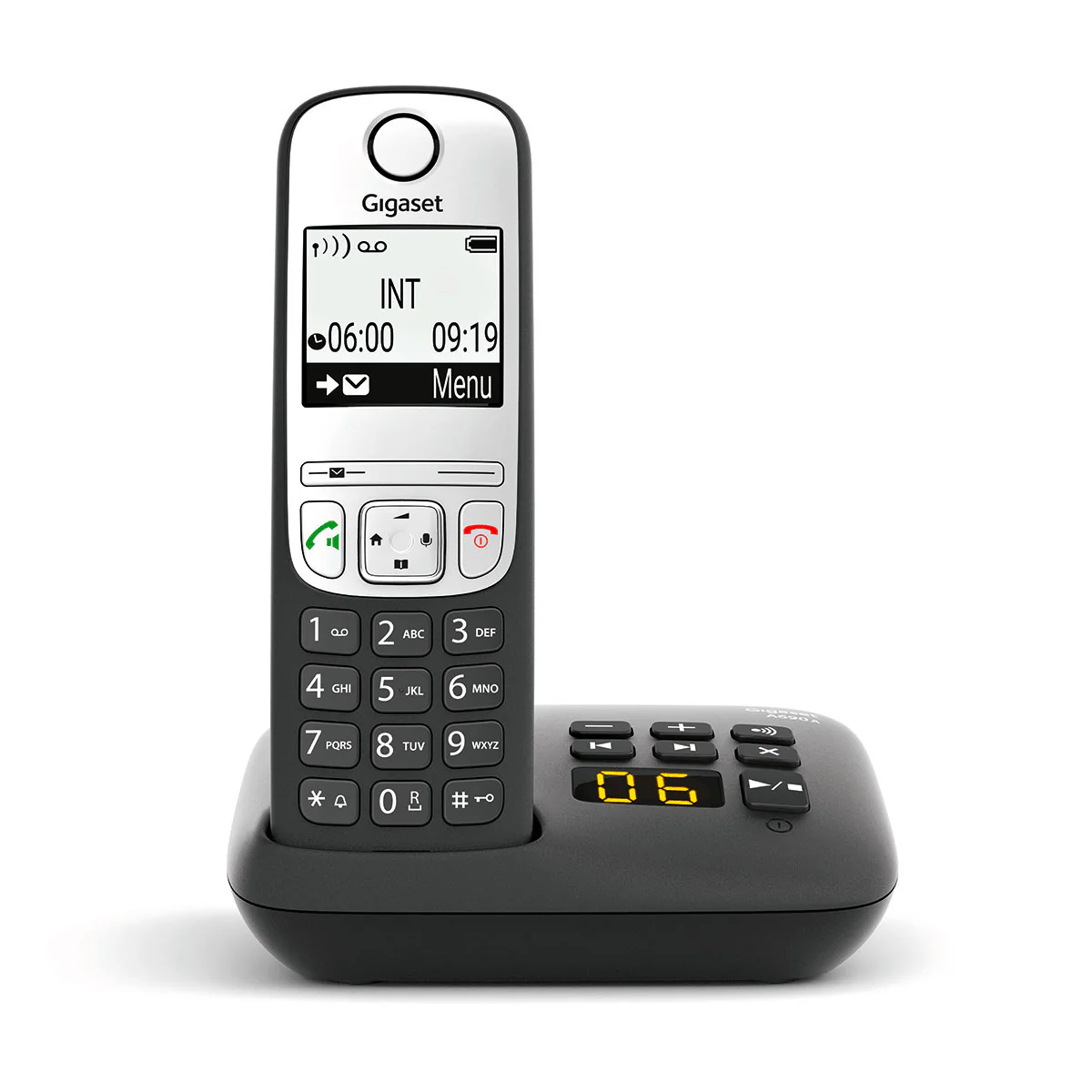 Gigaset A690A Cordless Phone, Twin Handset with Answer Machine - Image 2