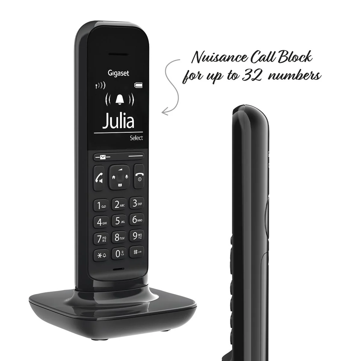 Gigaset Hello Designer Cordless Phone, Twin Handset without Answer Machine - Image 2