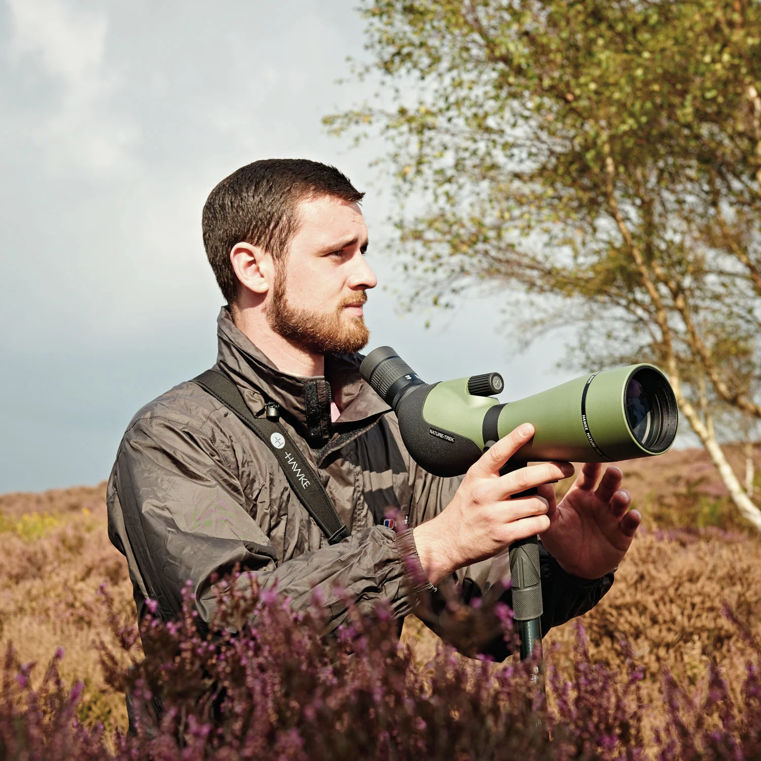 Hawke Nature-Trek 16-48x65 Angled Spotting Scope - Image 3