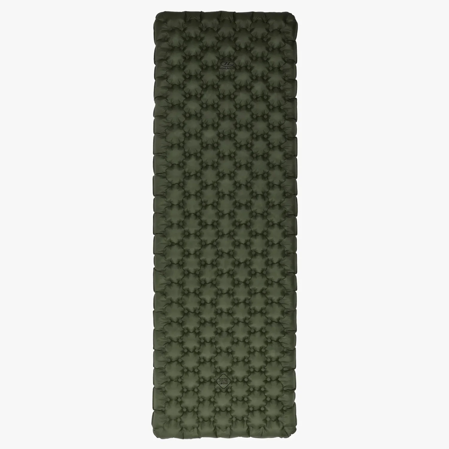 Highlander Nap-Pak Arctic R11 Inflatable Sleeping Mat - Olive Green - Image 2