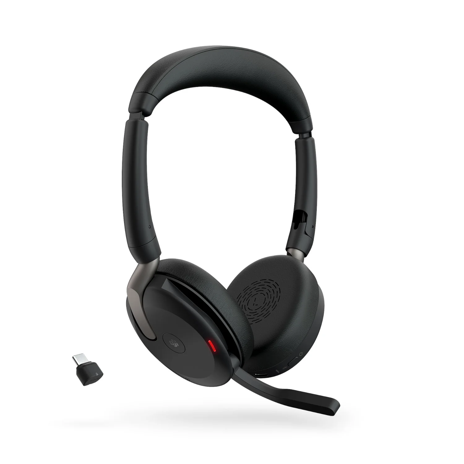 Jabra Evolve2 65 Flex USB-C MS Stereo Wireless Headset in Black with wireless charging - Image 2