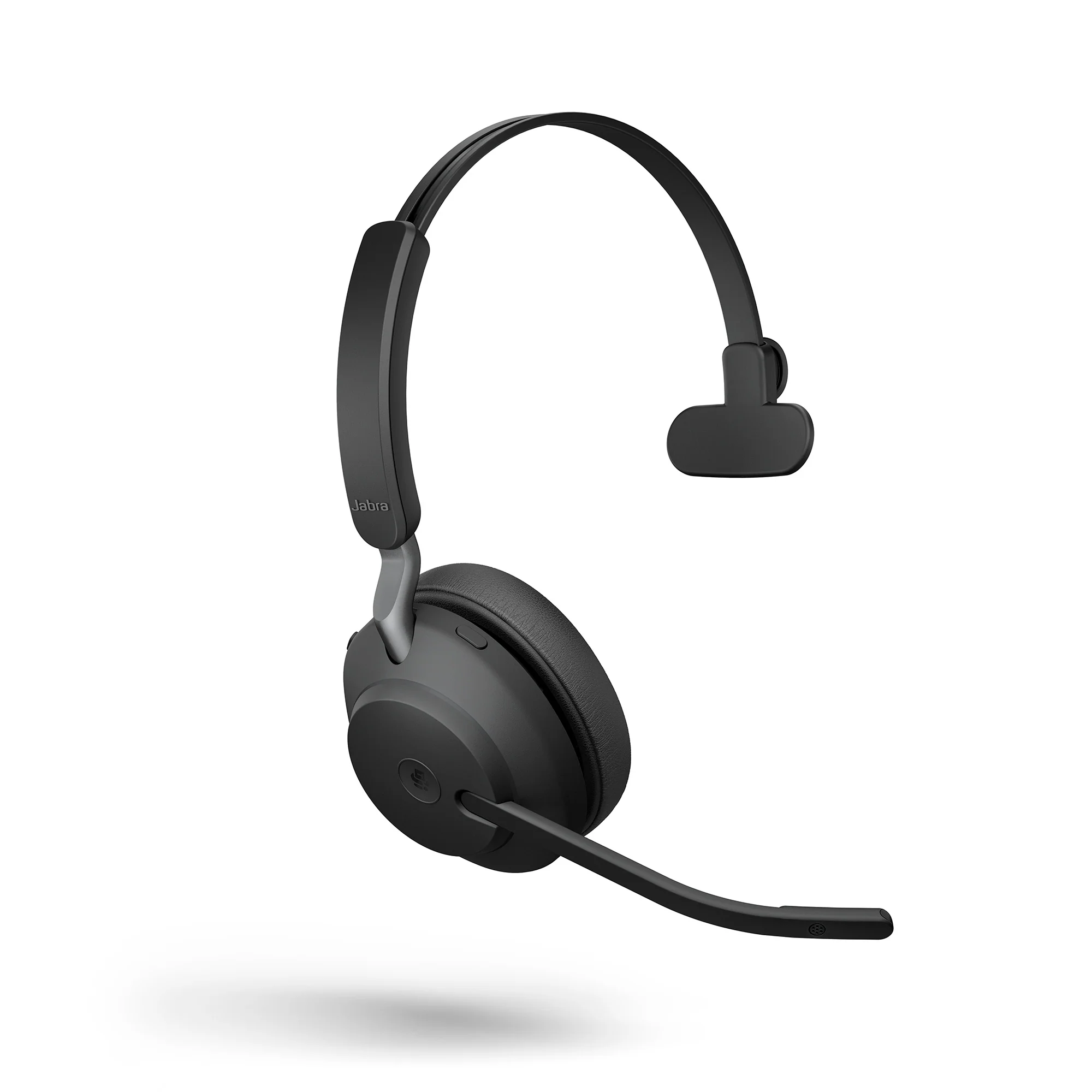 Jabra Evolve2 65 USB-C MS Mono Wireless Headset in Black with Desk Stand - Image 2