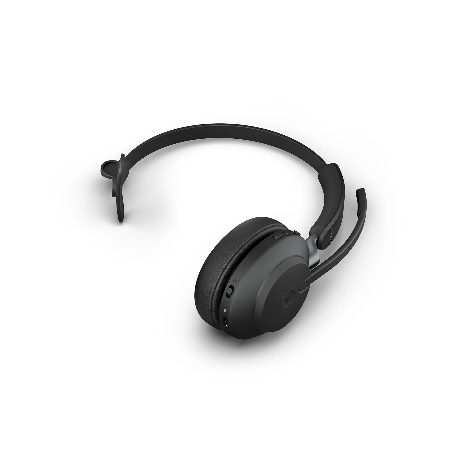 Jabra Evolve2 65 USB-C MS Mono Wireless Headset in Black with Desk Stand - Image 4