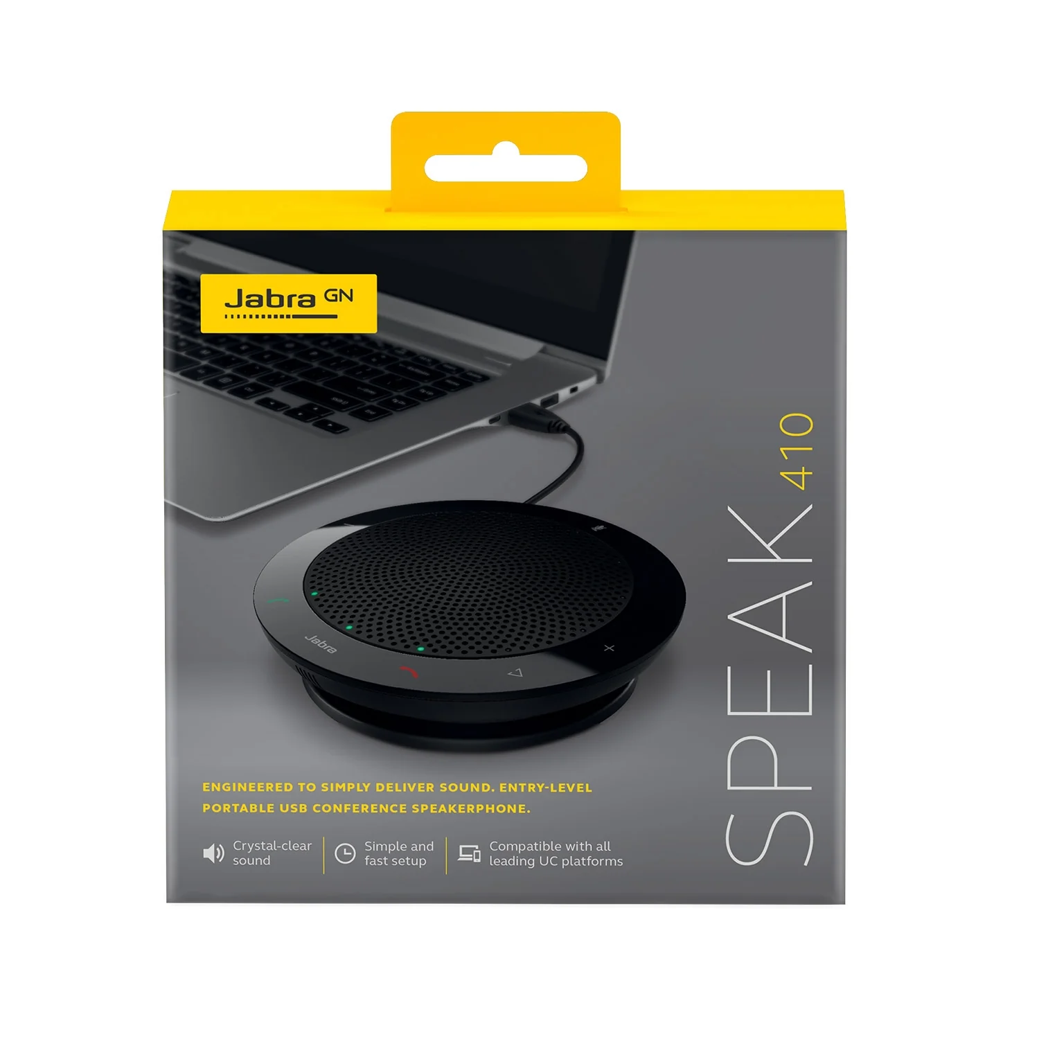 Jabra Speak 410 MS USB Conference Speakerphone (optimised for Microsoft Teams) - Image 3