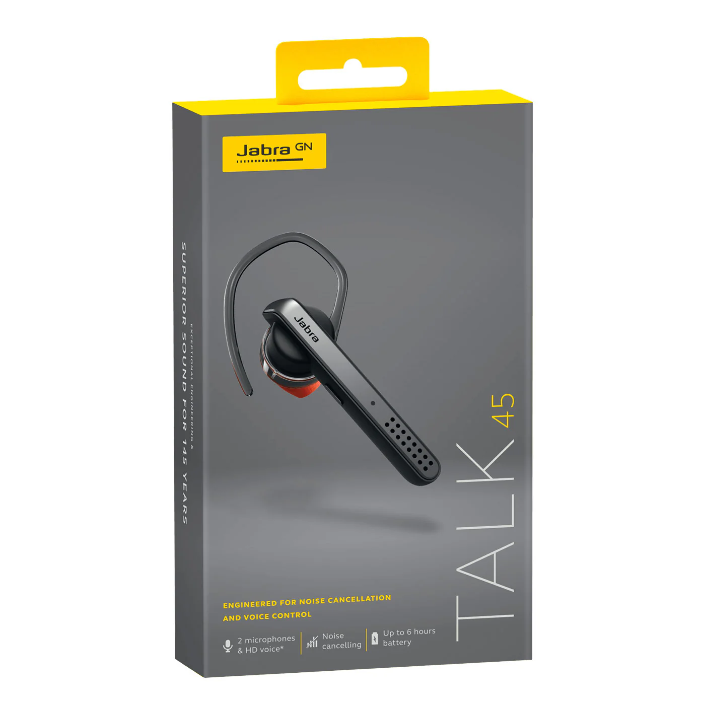 Jabra Talk 45 Bluetooth Headset in Grey - Image 3
