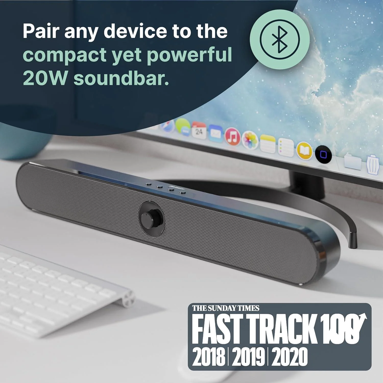 Majority Atlas Portable Bluetooth Soundbar for TV & Computer - Image 4