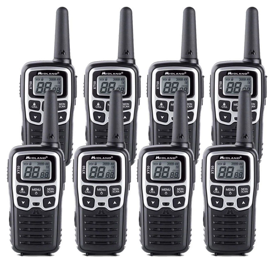 Midland XT50 Eight Pack Walkie Talkies