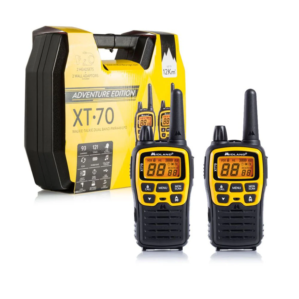Midland XT70 Adventure Walkie Talkies Eight Pack - Image 2