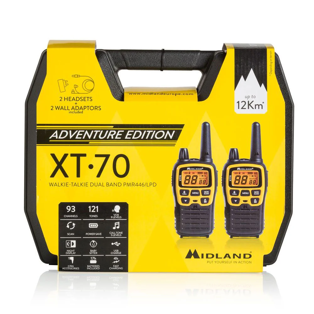 Midland XT70 Adventure Walkie Talkies Six Pack - Image 5