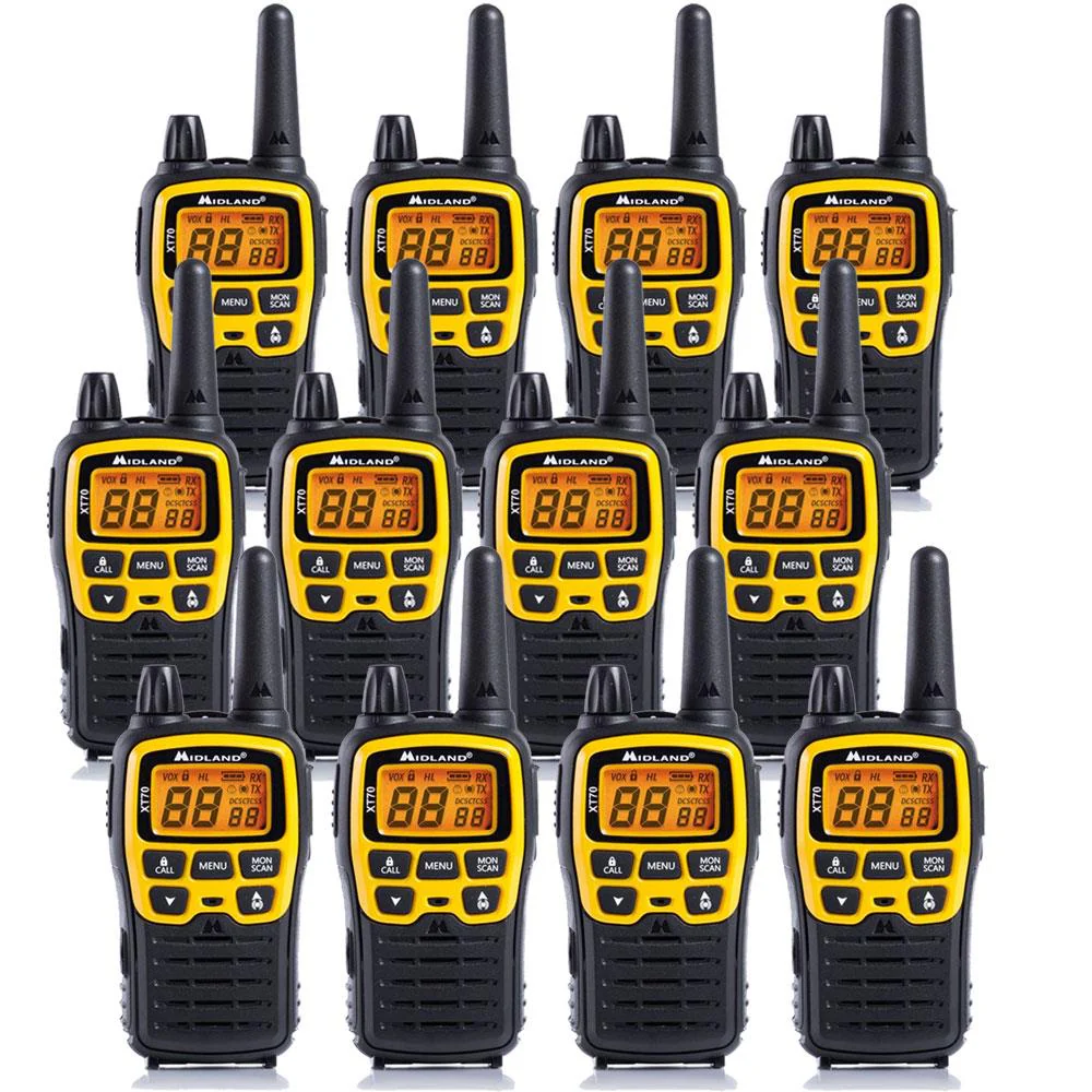 Midland XT70 Adventure Walkie Talkies Twelve Pack
