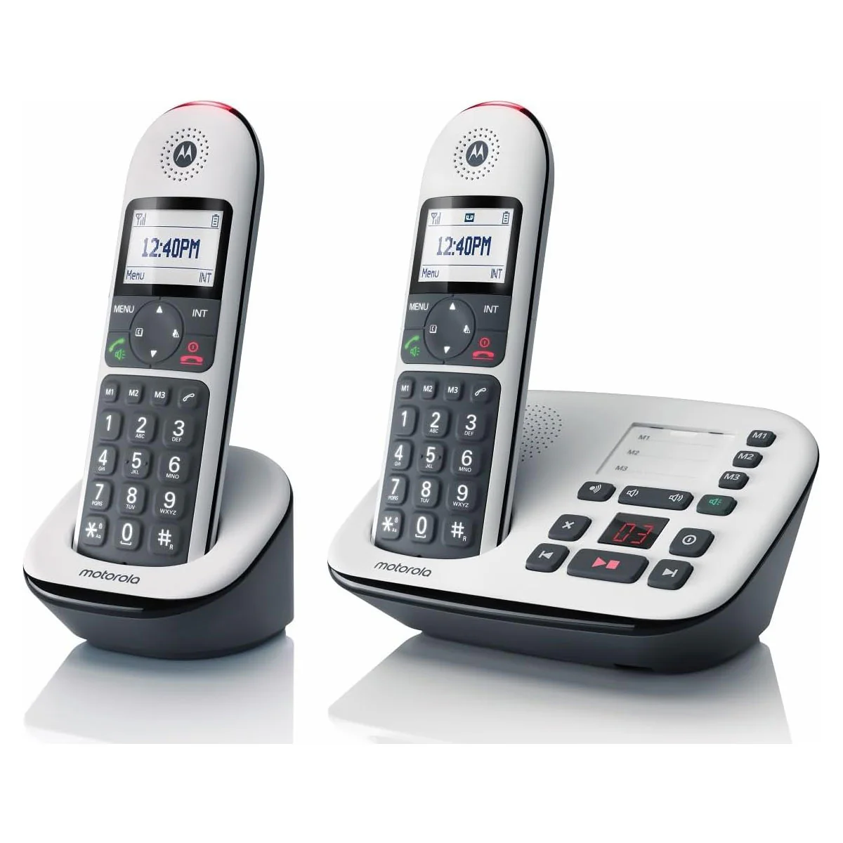 Motorola CD5012 Big Button Home Phones, Twin Handset