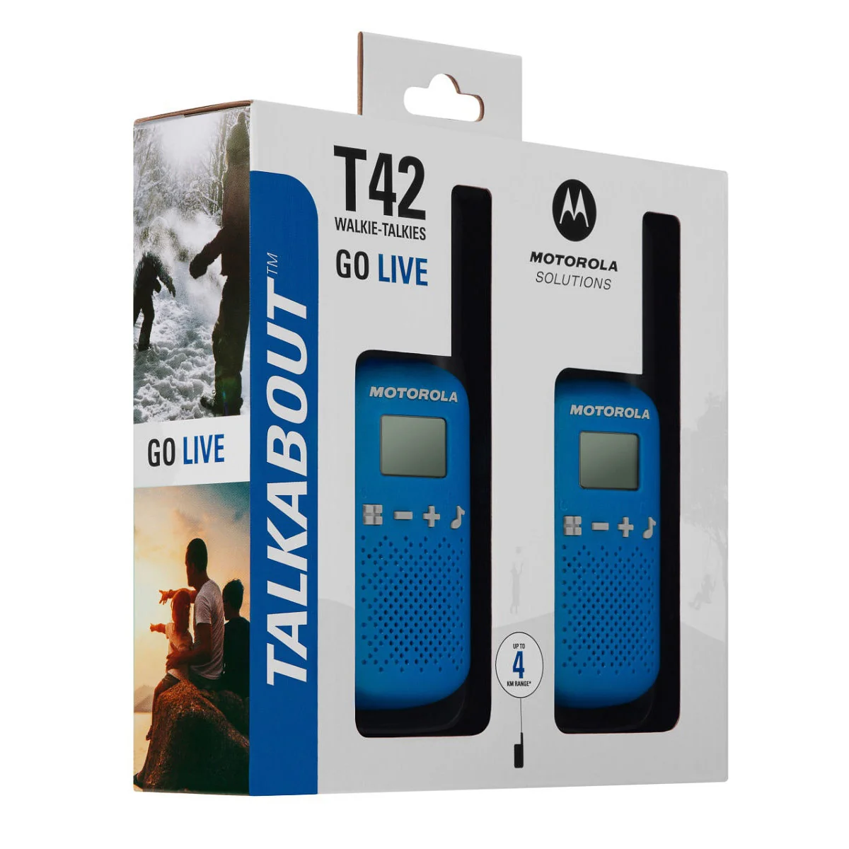 Motorola TALKABOUT T42 Ten Pack Two-Way Radios in Blue - Image 5