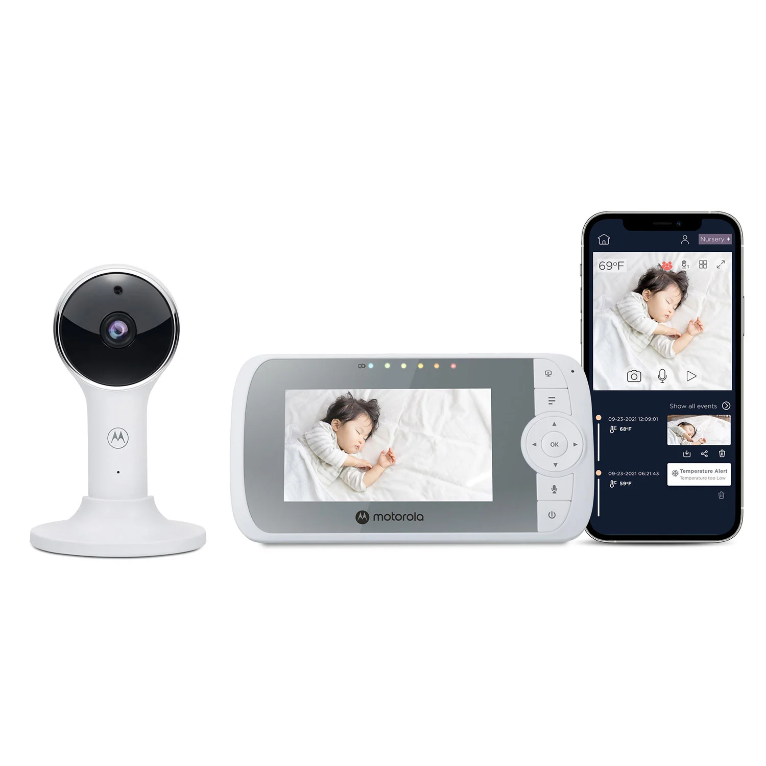 Motorola VM64 4.3” Full HD Wi-Fi Video Baby Monitor - Image 4