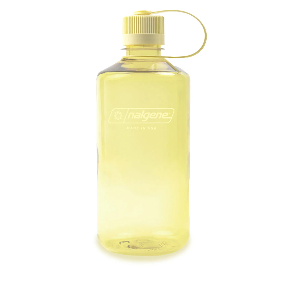 Nalgene Narrow Mouth 1L Tritan Sustain Water Bottle - Butter Monochrome