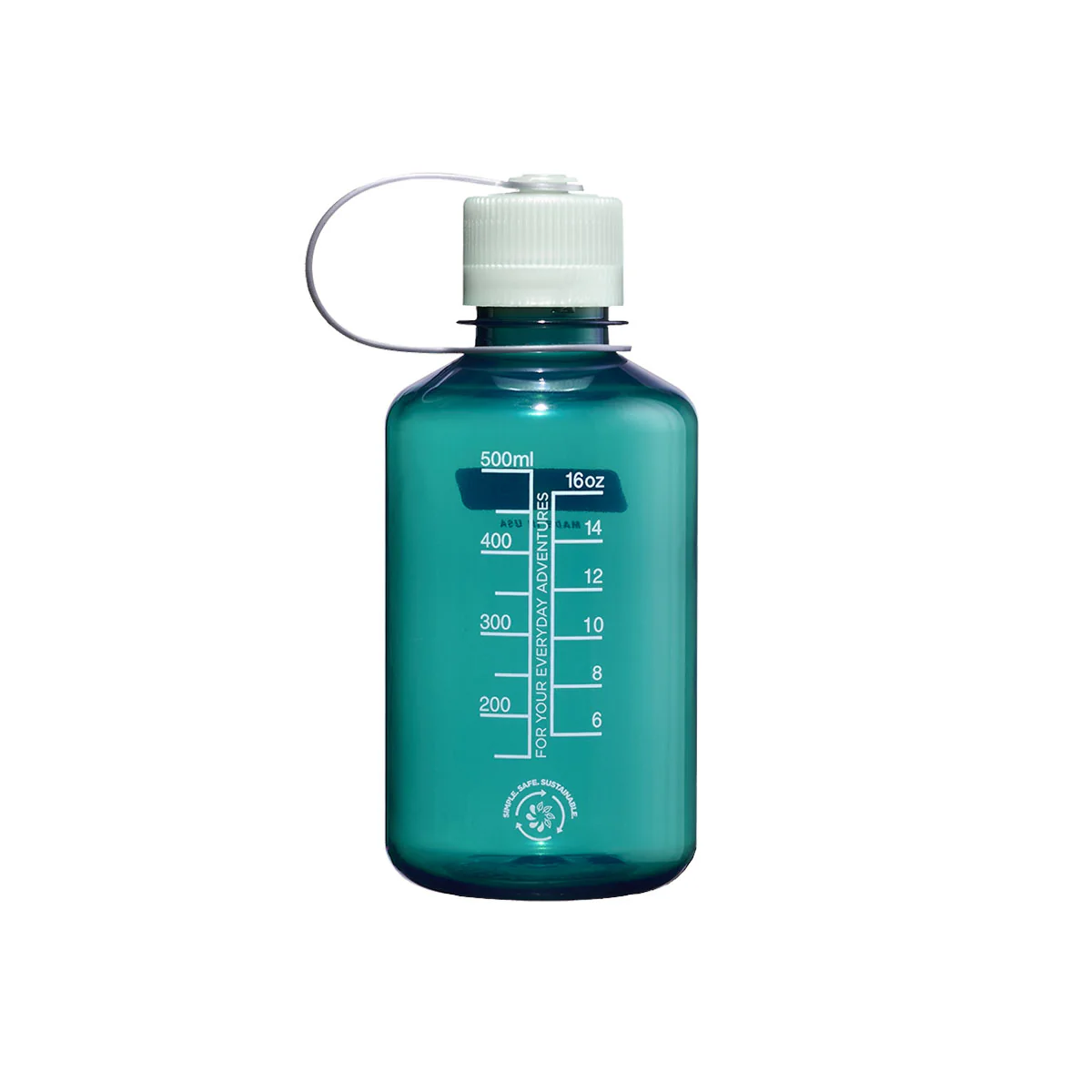 Nalgene Narrow Mouth 500ml Tritan Sustain Water Bottle - Trout Green - Image 2