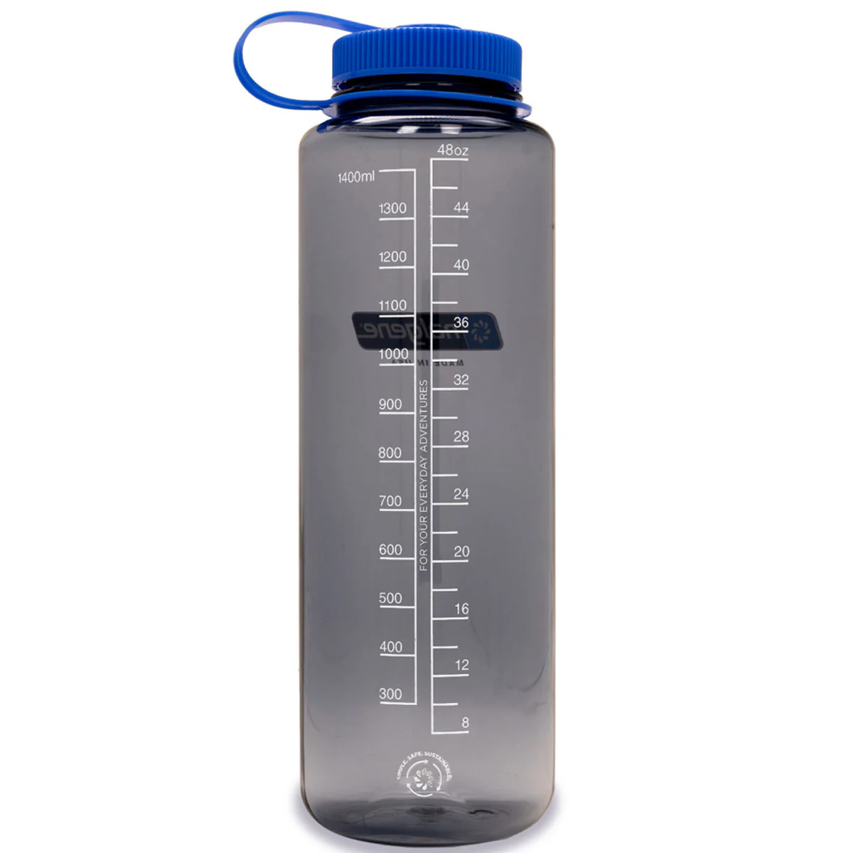 Nalgene Wide Mouth 1.5L Silo Tritan Sustain Water Bottle - Grey - Image 2