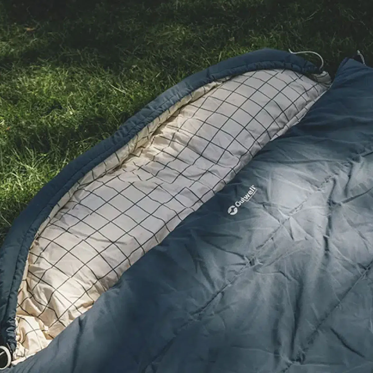 Outwell Camper Lux Double Sleeping Bag - Blue - Image 7