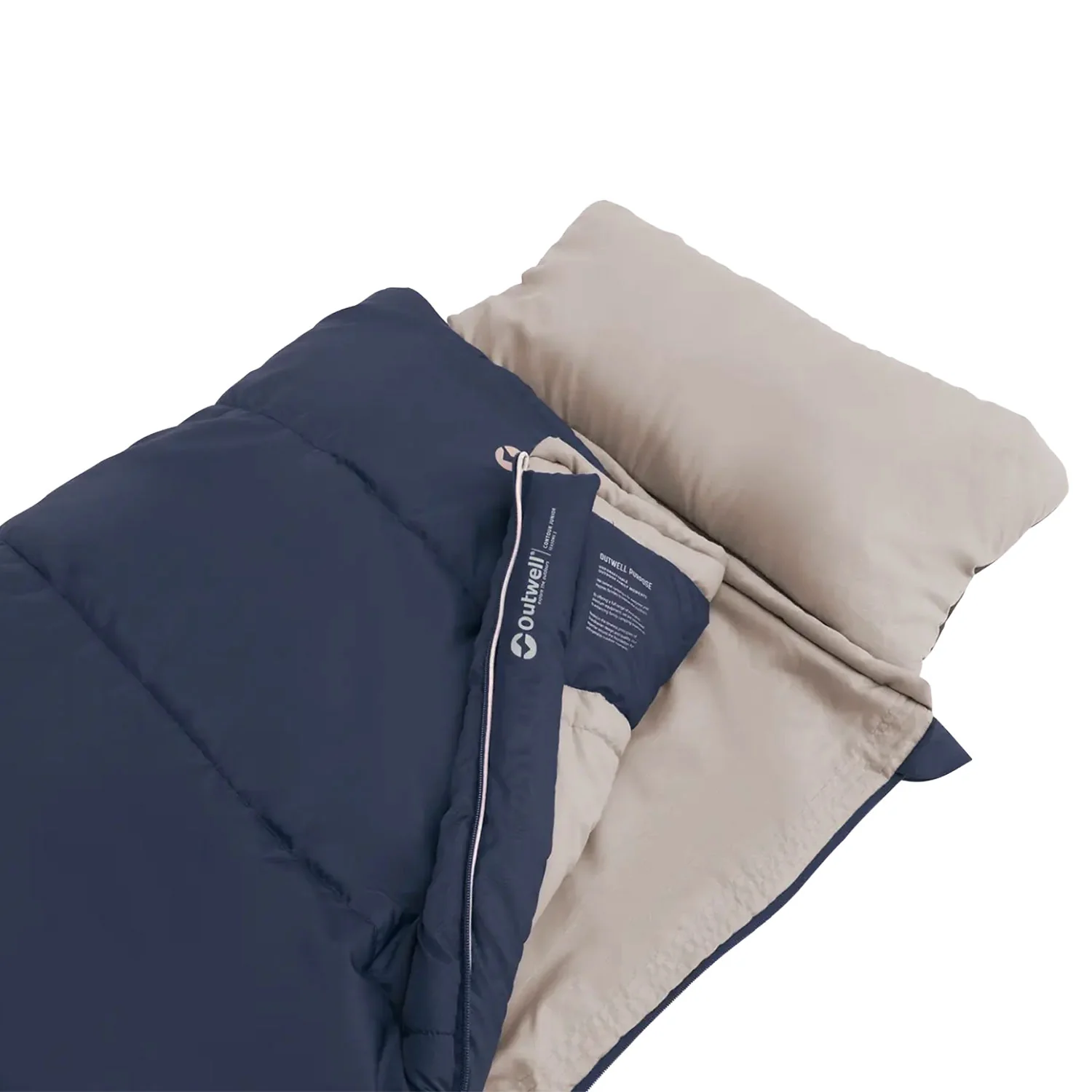 Outwell Contour Junior Sleeping Bag - Deep Blue - Image 3