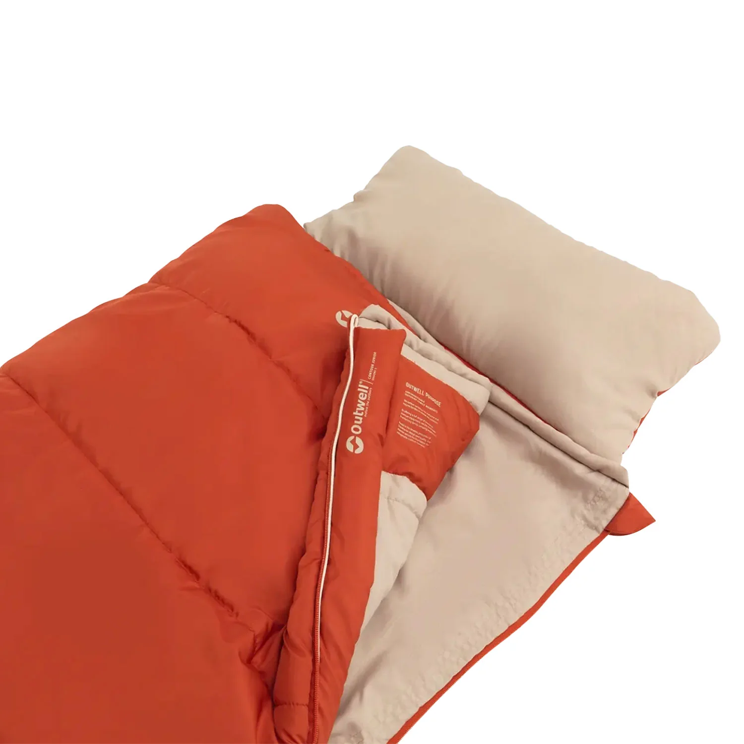 Outwell Contour Junior Sleeping Bag - Red - Image 3