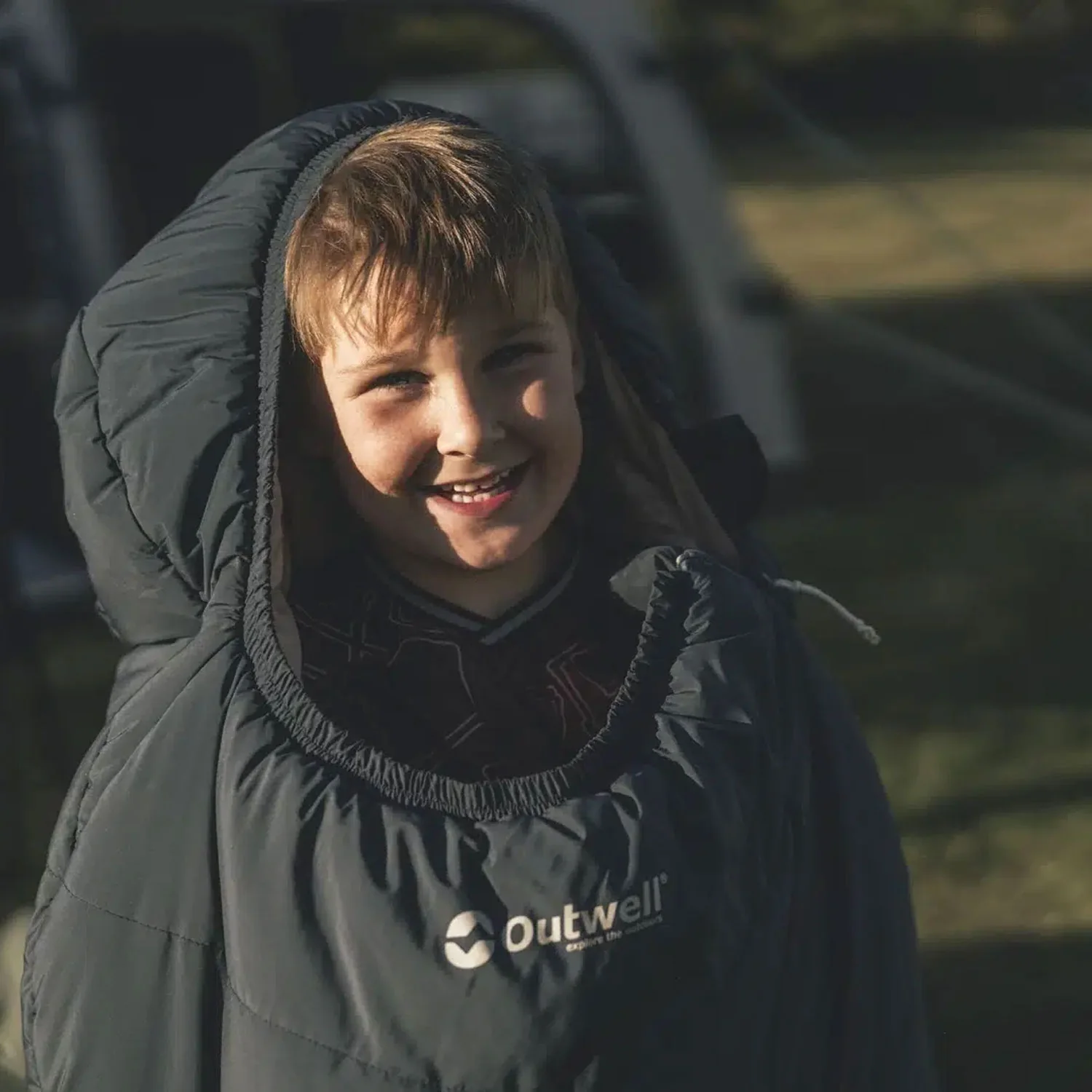 Outwell Convertible Junior Sleeping Bag - Blue Lake - Image 8