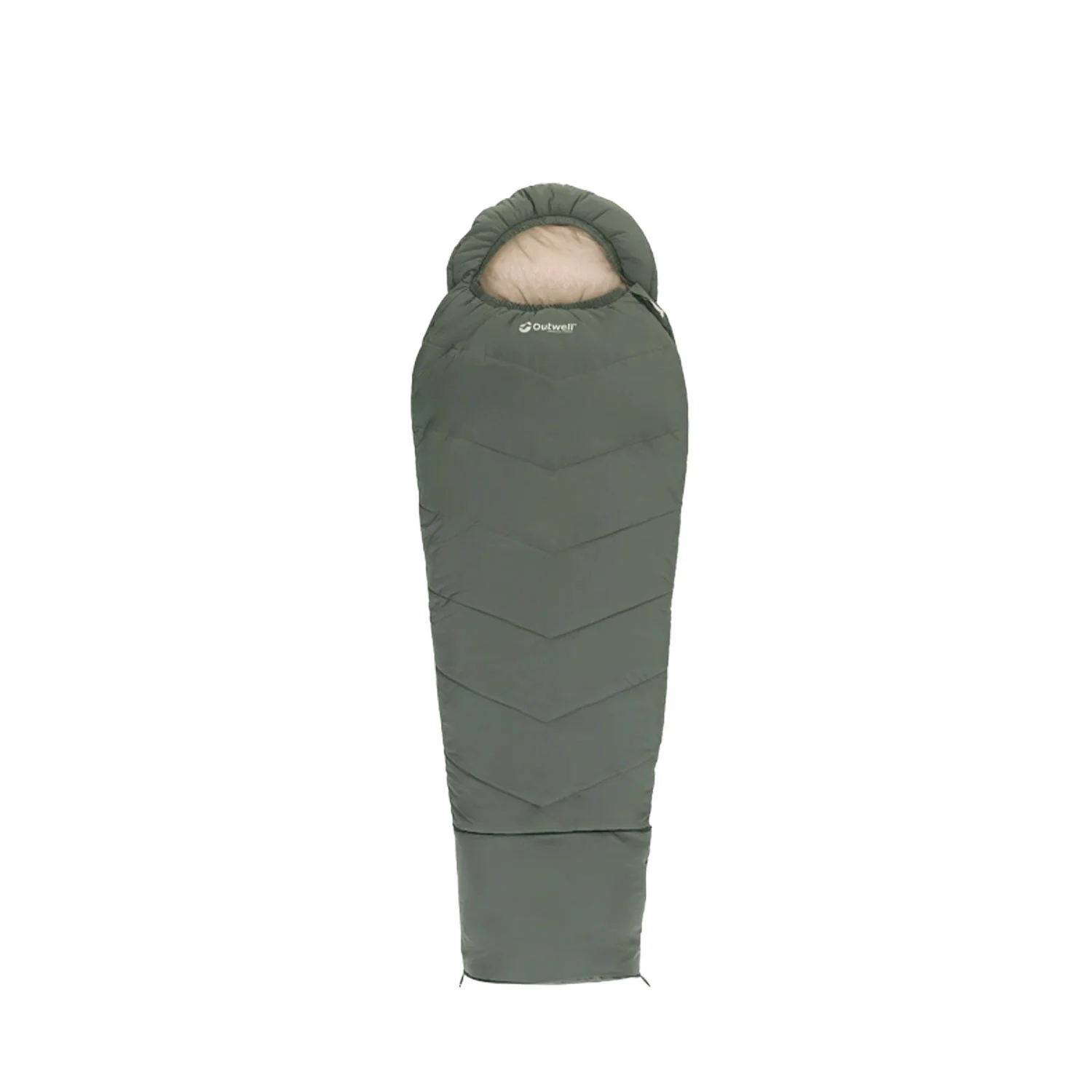 Outwell Convertible Junior Sleeping Bag - Dusty Green - Image 7