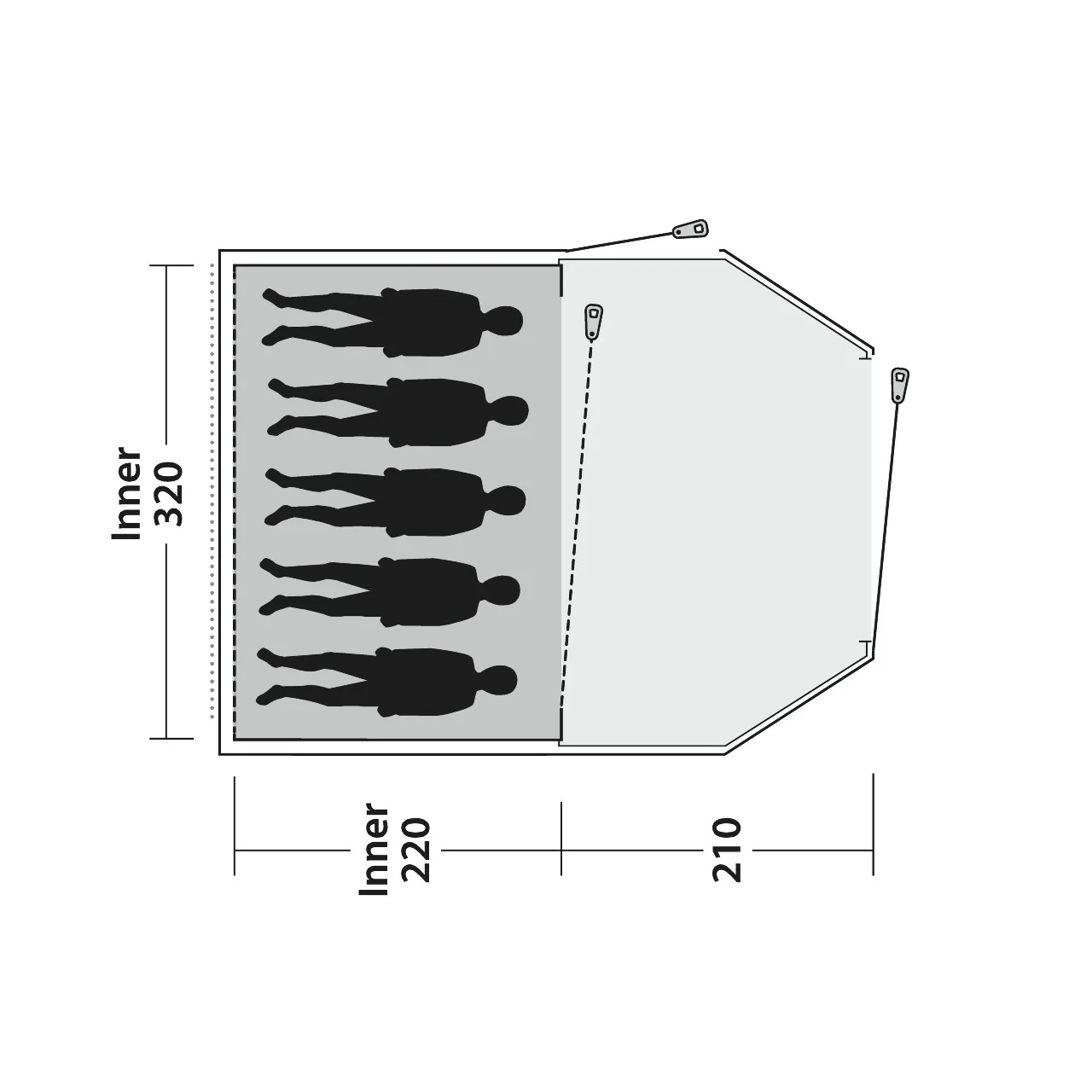 Outwell Earth 5 5-Person Tent - Image 4