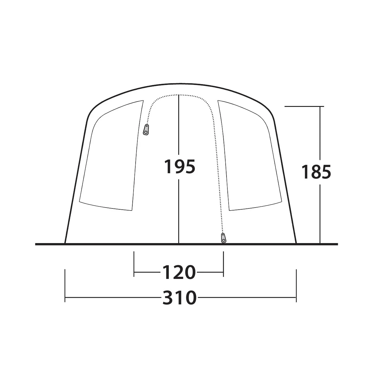 Outwell Moonhill 5 Air Tent, 5-Person - Image 6