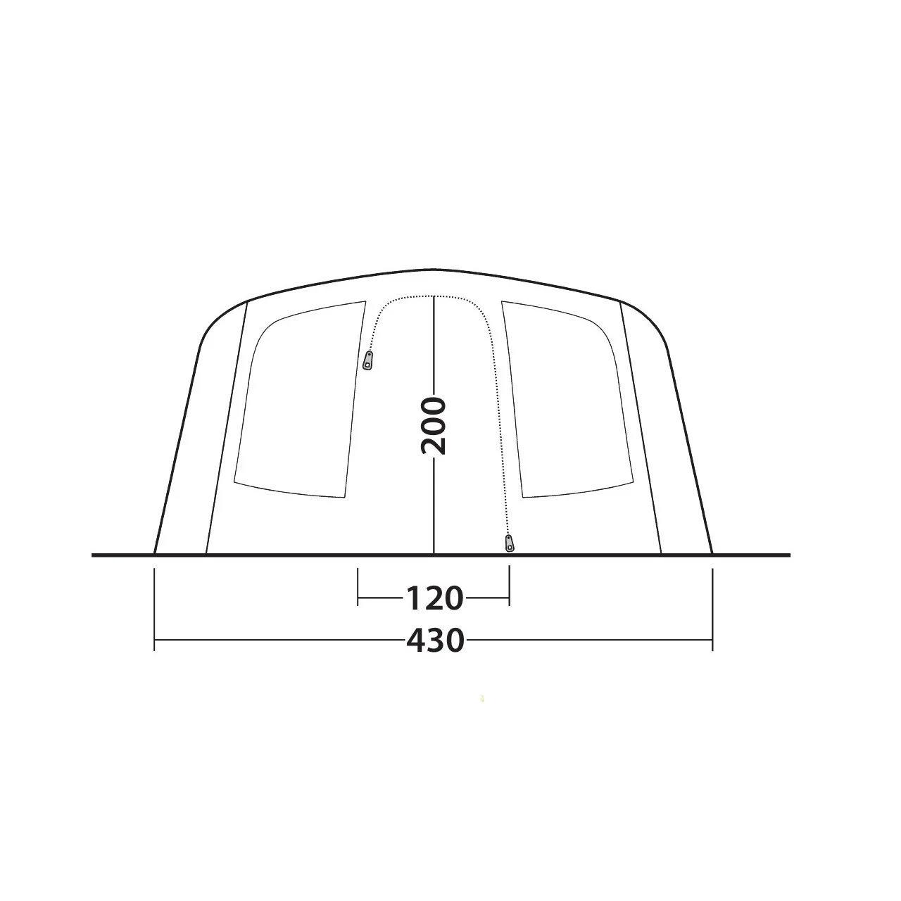Outwell Stonehill 7 Air Tent, 7-Person - Image 5