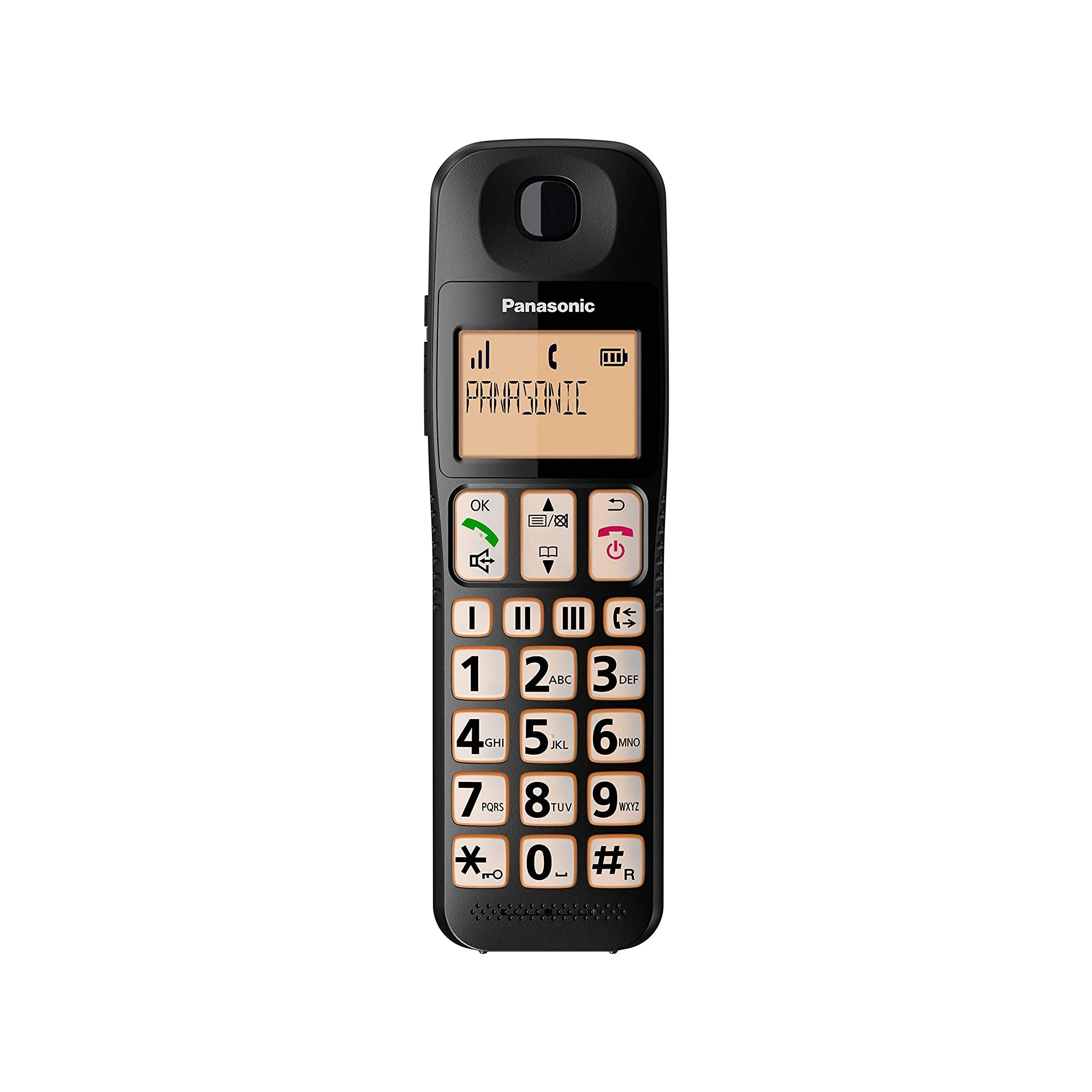 Panasonic KX-TGE110E Big Button Cordless Phone, Single Handset - Image 4