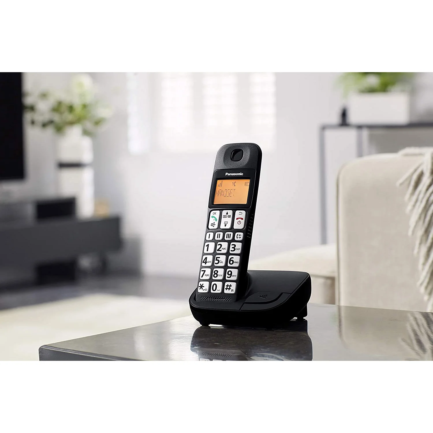 Panasonic KX-TGE110E Big Button Cordless Phone, Single Handset - Image 5