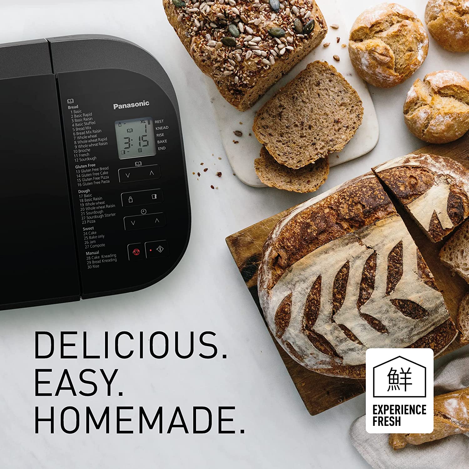 Panasonic SD-R2530KXC Automatic Breadmaker in Black - Image 3